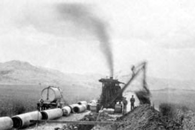 1925 pipeline construction Fort Collins Municipal water system on Graves farm 2