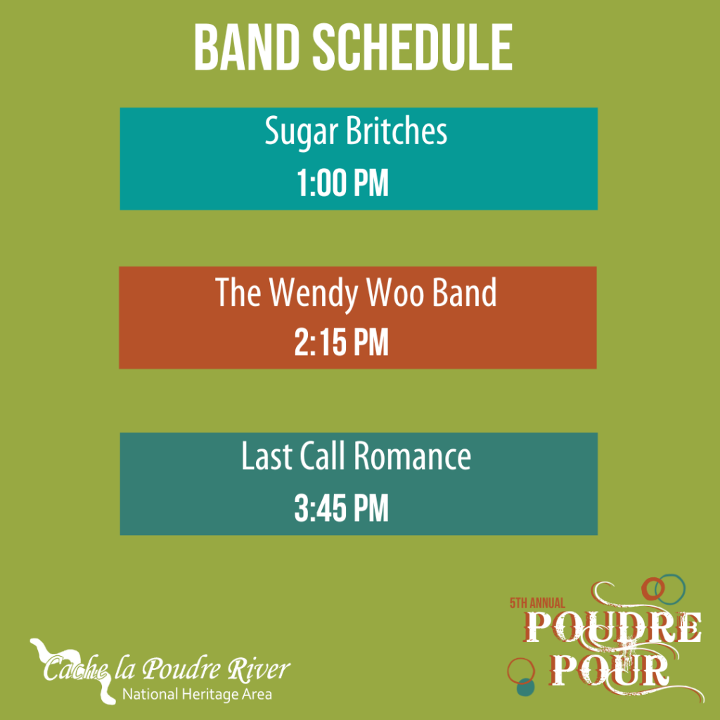 Poudre Pour Schedule of events Cache la Poudre River National