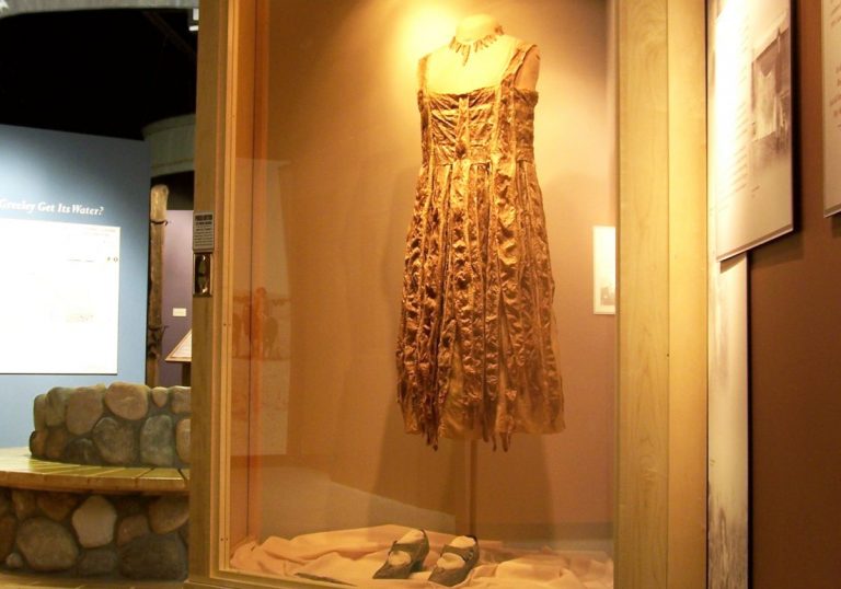 Greeley History Museum - Original Rattlesnake Kate Dress | Cache la