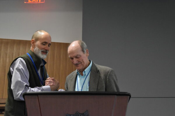 Left - Poudre Pioneer Awardee, John Stokes; Right - George Wallace