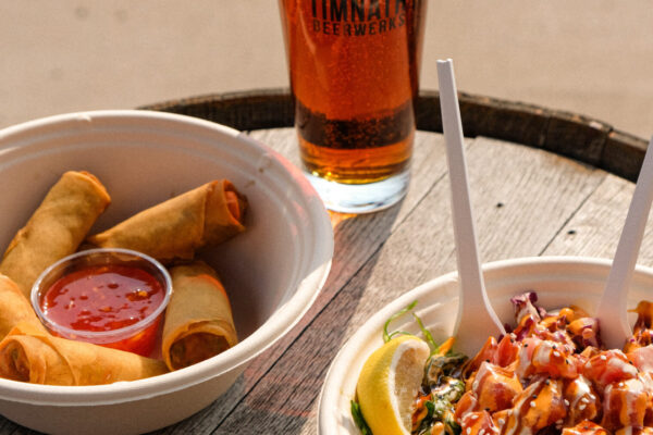 Food truck food and beer at Timnath Beerwerks.